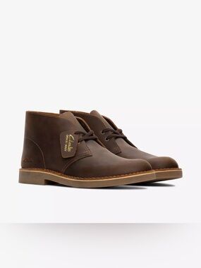 NEW Clarks Signature Chukka Desert BT EVO Boots Mens 11 M Brown Beeswax Leather